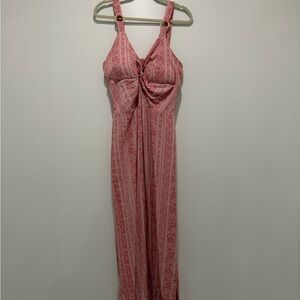 Pink Floral Women's Dress